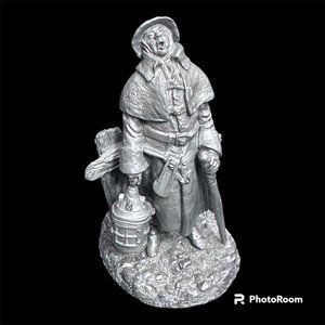 THE WATCHMAN FIGURINE FINE PEWTER THE‎ FRANKLIN MINT 1977